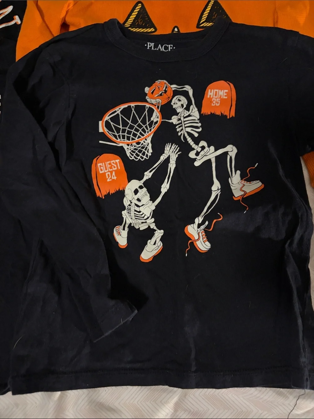 Kids Halloween Bundle Set - Black & Orange - 4T